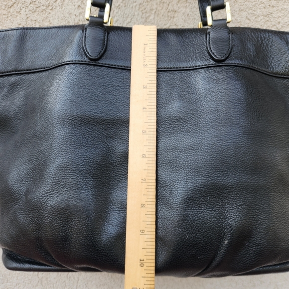 TORI BURCH Michele Tote Shoulder Bag Large Double Handle Pebbled Leather - Picture 11 of 11